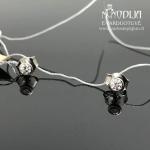 Balto aukso auskarai