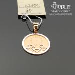 Auksinis pakabukas - laikrodukas