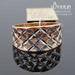 Žiedas su baltu auksu