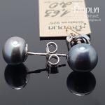 Sidabriniai auskarai su perlais