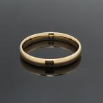Klasikinis vestuvinis žiedas 3mm auksas geltonas 585 nuotrauka