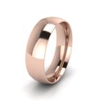Klasikinis vestuvinis žiedas 6mm auksas raudonas 585
