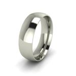 Klasikinis vestuvinis žiedas 6mm auksas baltas 585 3D
