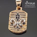 Auksinis pakabukas su baltu auksu