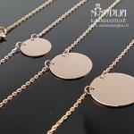 Auksinė grandinėlė su burbuliukais