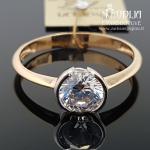 Auksinis žiedas su akmenukais