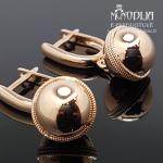 Auksiniai auskarai burbulai