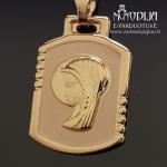 Auksinis pakabukas Marija