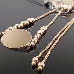 Auksinė apyrankė su plokštele