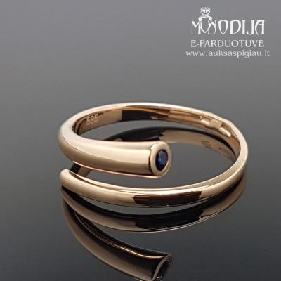Auksinis žiedas su akmenuku
