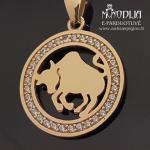 Auksinis pakabukas Jautis