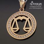 Auksinis pakabukas Svarstyklės