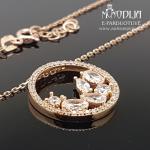 Auksinė grandinėlė su akmenukais