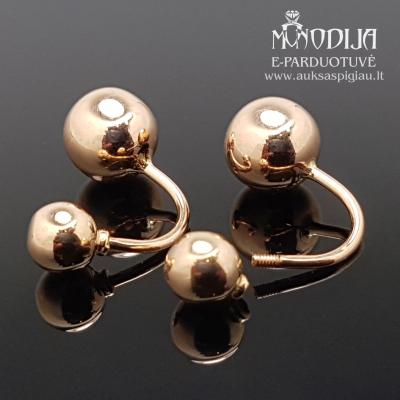 Auksiniai auskarai burbulai