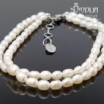 Sidabrinė apyrankė su perlais