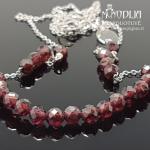 Sidabrinė grandinėlė su akmenukais