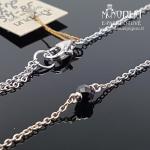 Sidabrinė grandinėlė su akmenukais