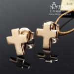 Auksiniai auskarai Kryželiai