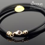 Auksinė grandinėlė su kaučiuku