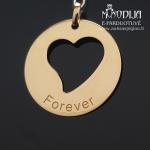 Auksinis pakabukas Širdelė