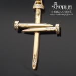 Auksinis pakabukas Kryžius