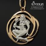 Auksinis pakabukas Mergelė