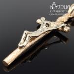 Raudono aukso pakabukas Kryželis