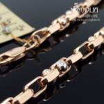 Auksinė grandinėlė su baltu auksu