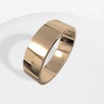 Modernus vestuvinis žiedas 7mm auksas raudonas 585