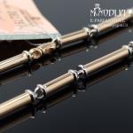 Su baltu auksu auksinė grandinėlė