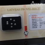 Briliantai VS/G, 7vnt. po 1,7mm