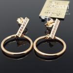 Kabantys auksiniai auskarai