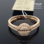 Auksinis žiedas su akutėmis