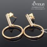 Auksiniai kabantys auskarai