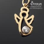 Angeliukas auksinis pakabukas