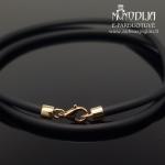 Auksinė grandinėlė su kaučiuku