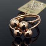 Auksinis žiedas su burbuliukais