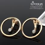 Auksiniai auskarai su briliantais