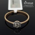 Auksinis žiedas su briliantais