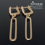 Kabantys auksiniai auskarai