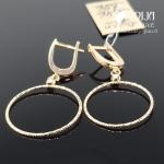 Auksiniai kabantys auskarai