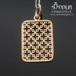 Ažūrinis auksinis pakabukas