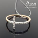 Auksinis žiedas su briliantais