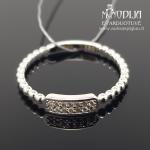 Balto aukso žiedas su briliantais