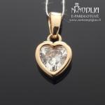 Auksinis pakabukas Širdelė