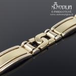 Geltono ir balto aukso auksinė apyrankė