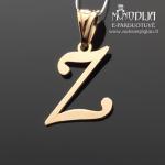 Auksinis pakabukas raidelė Z