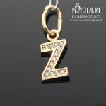 Auksinis pakabukas raidelė Z