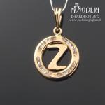 Auksinis pakabukas raidelė Z