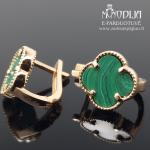 Auksiniai auskarai Dobiliukai